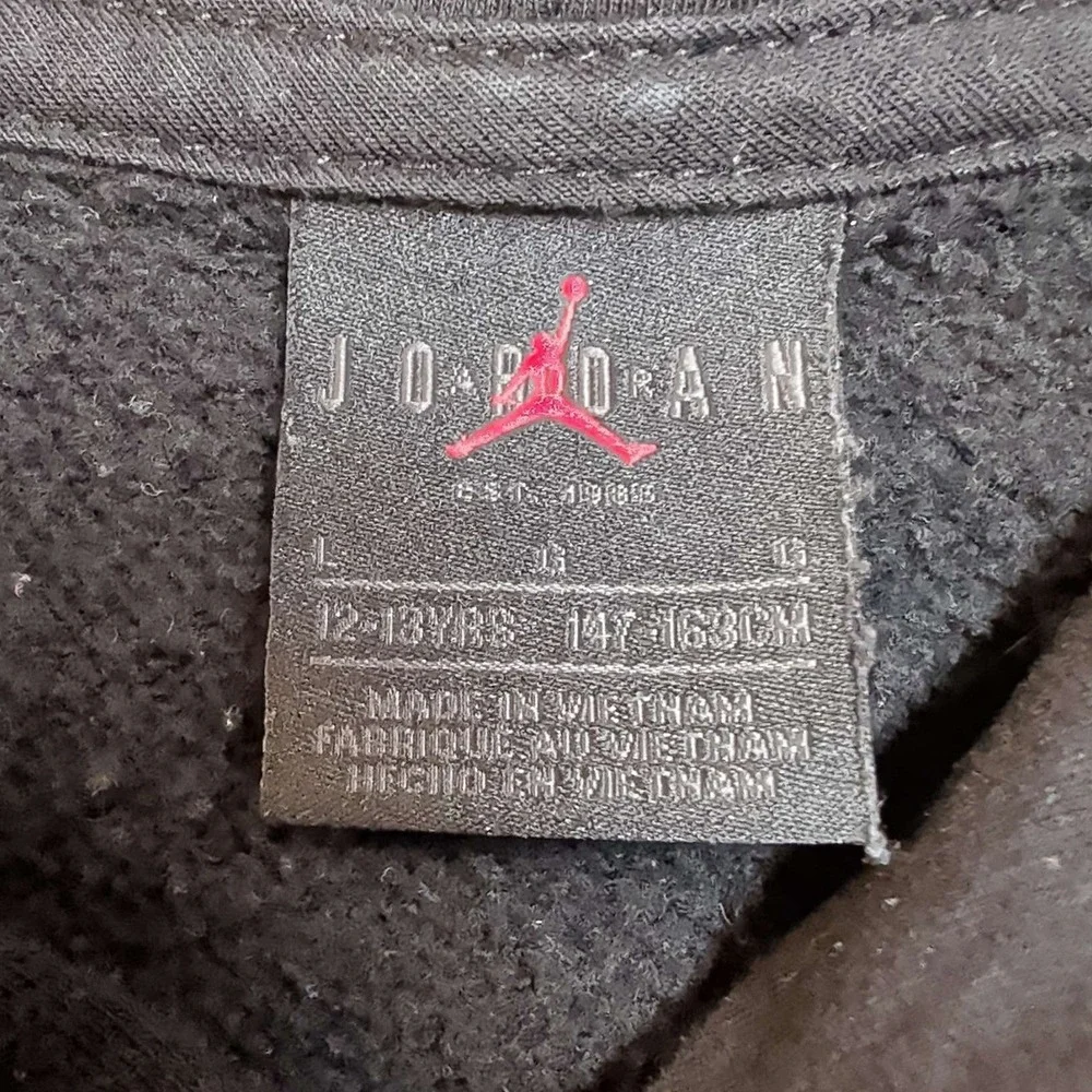Jordan Hoodie Boys L Black‎ Pixelated Jumpman Graphic Pullover